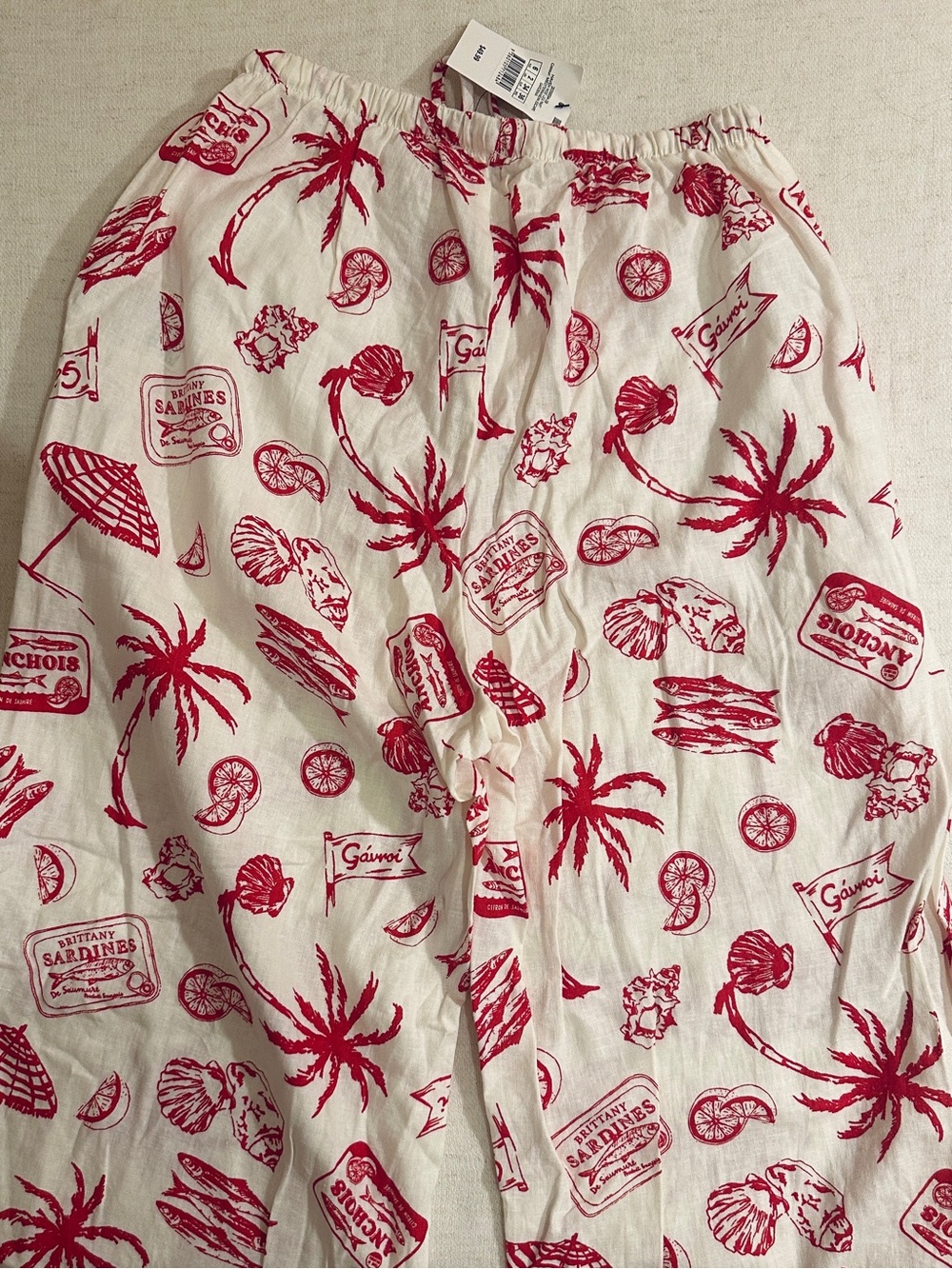 Cotton On pajama bottom coastal beach theme print. XS